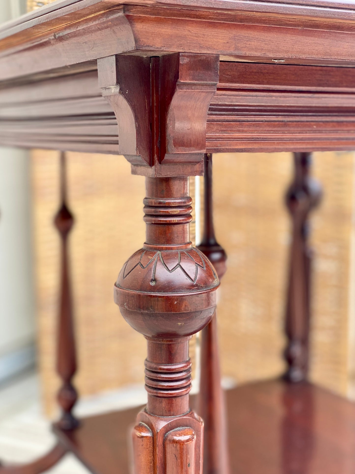 Antique Cherry Claw Foot Table