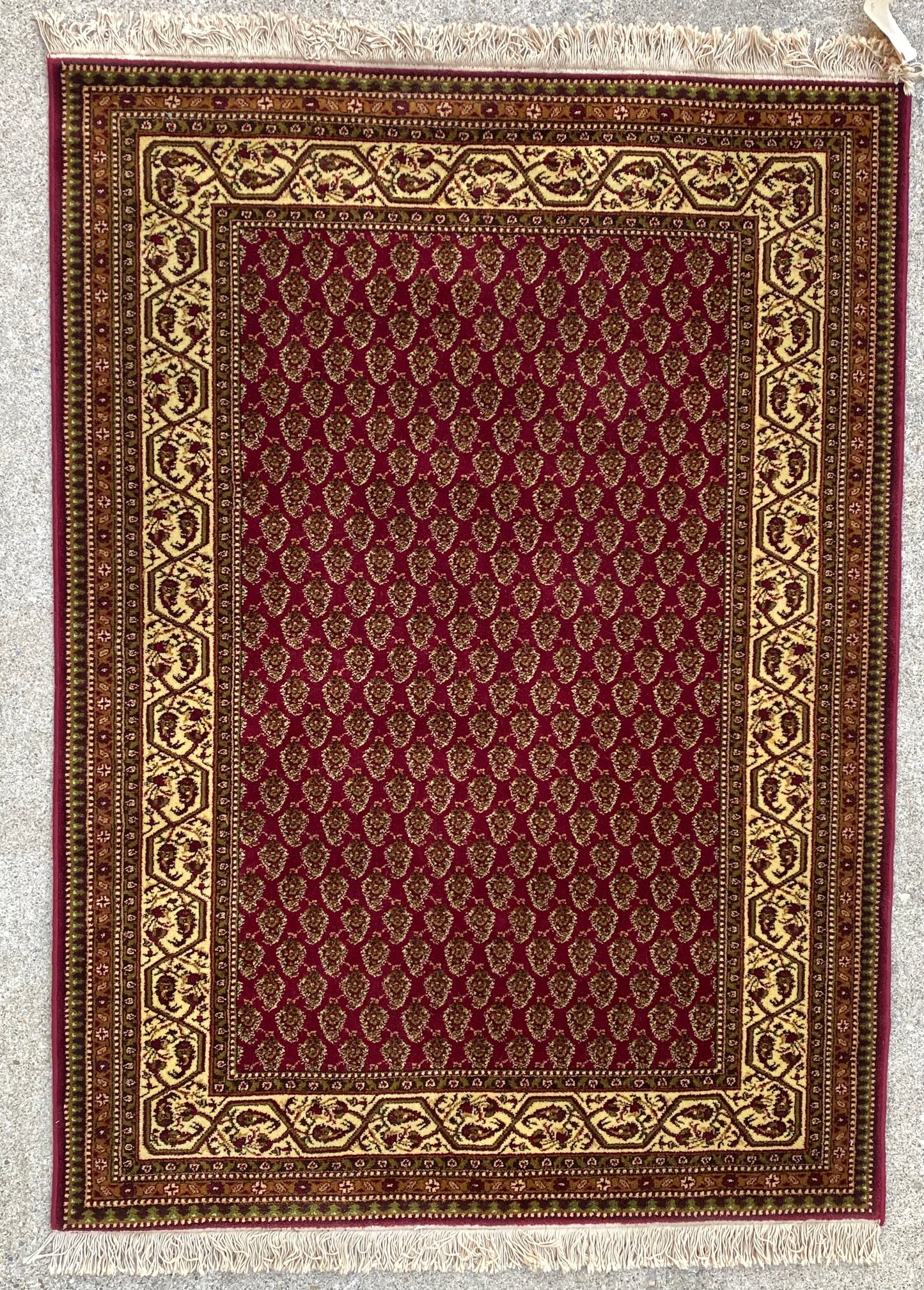 Vintage Franco Belge Area Rug 82β x 56β