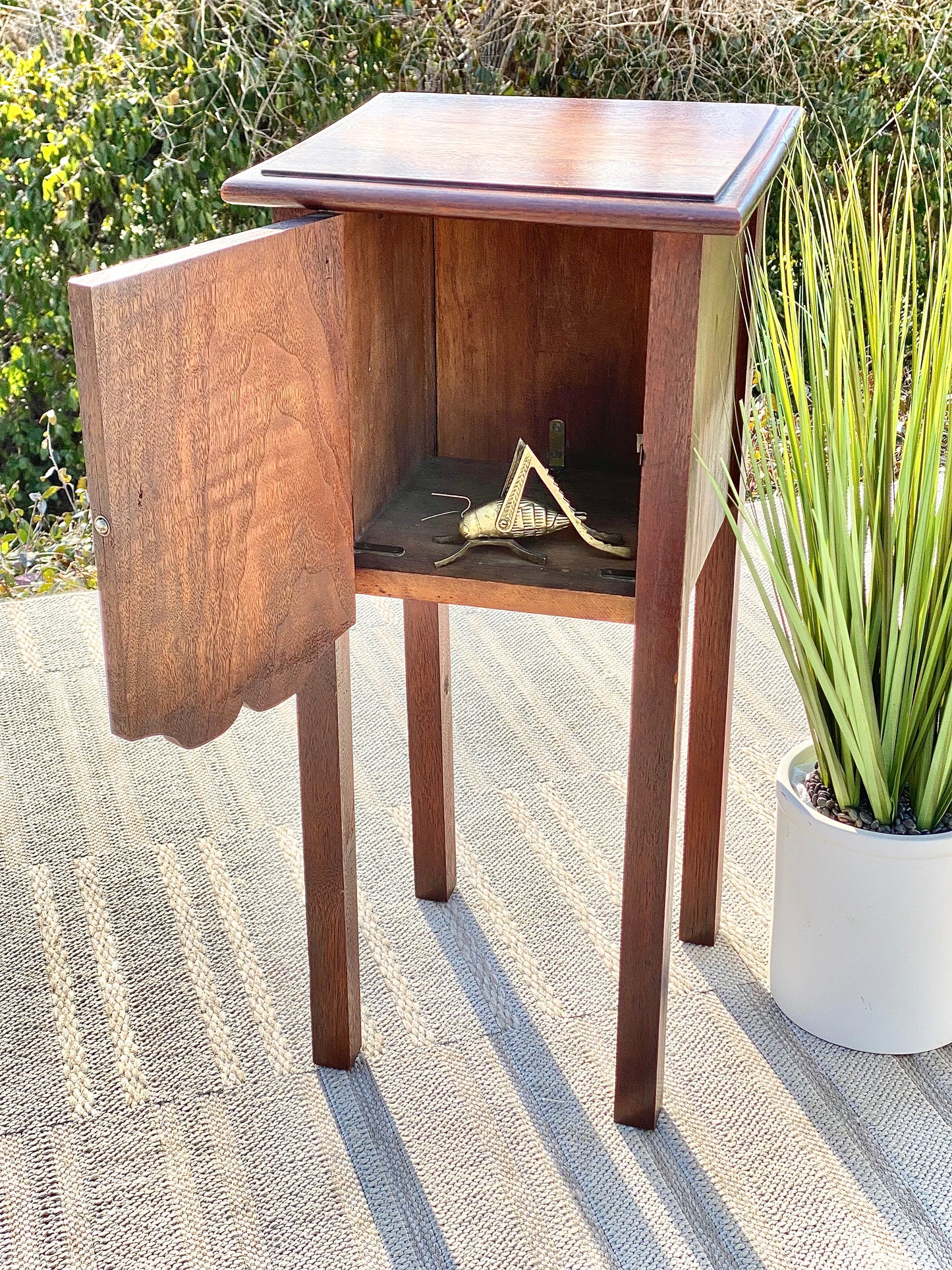 Vintage Wooden Side Door Table