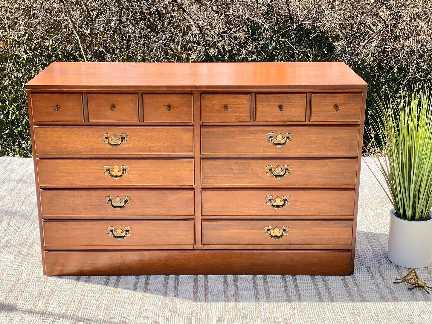 Vintage Pine 6 Drawer Dresser