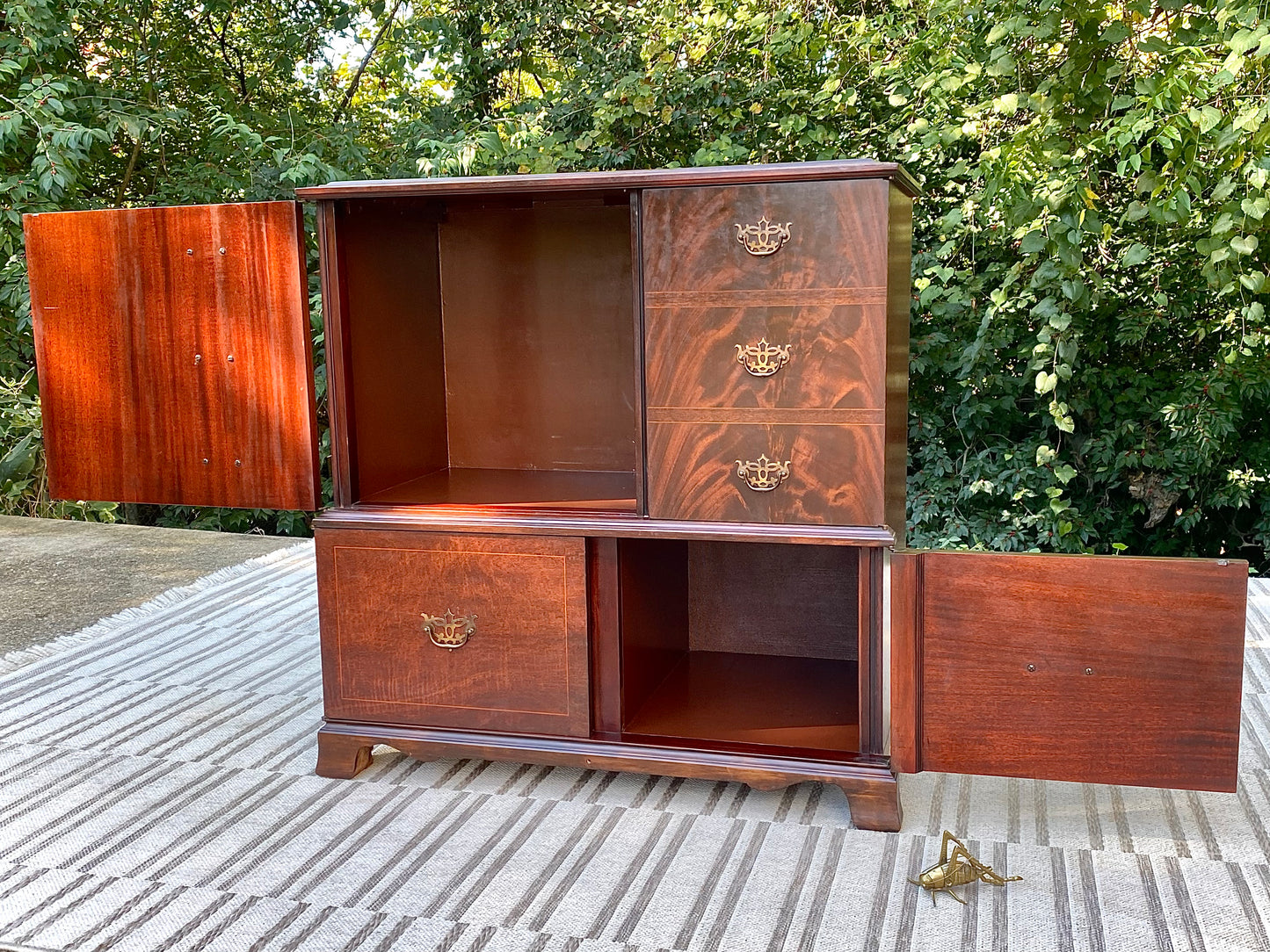 Vintage Custom Mahogany Cabinet