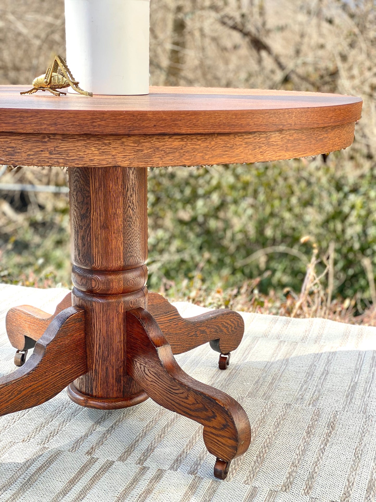 Vintage Wooden Round Table