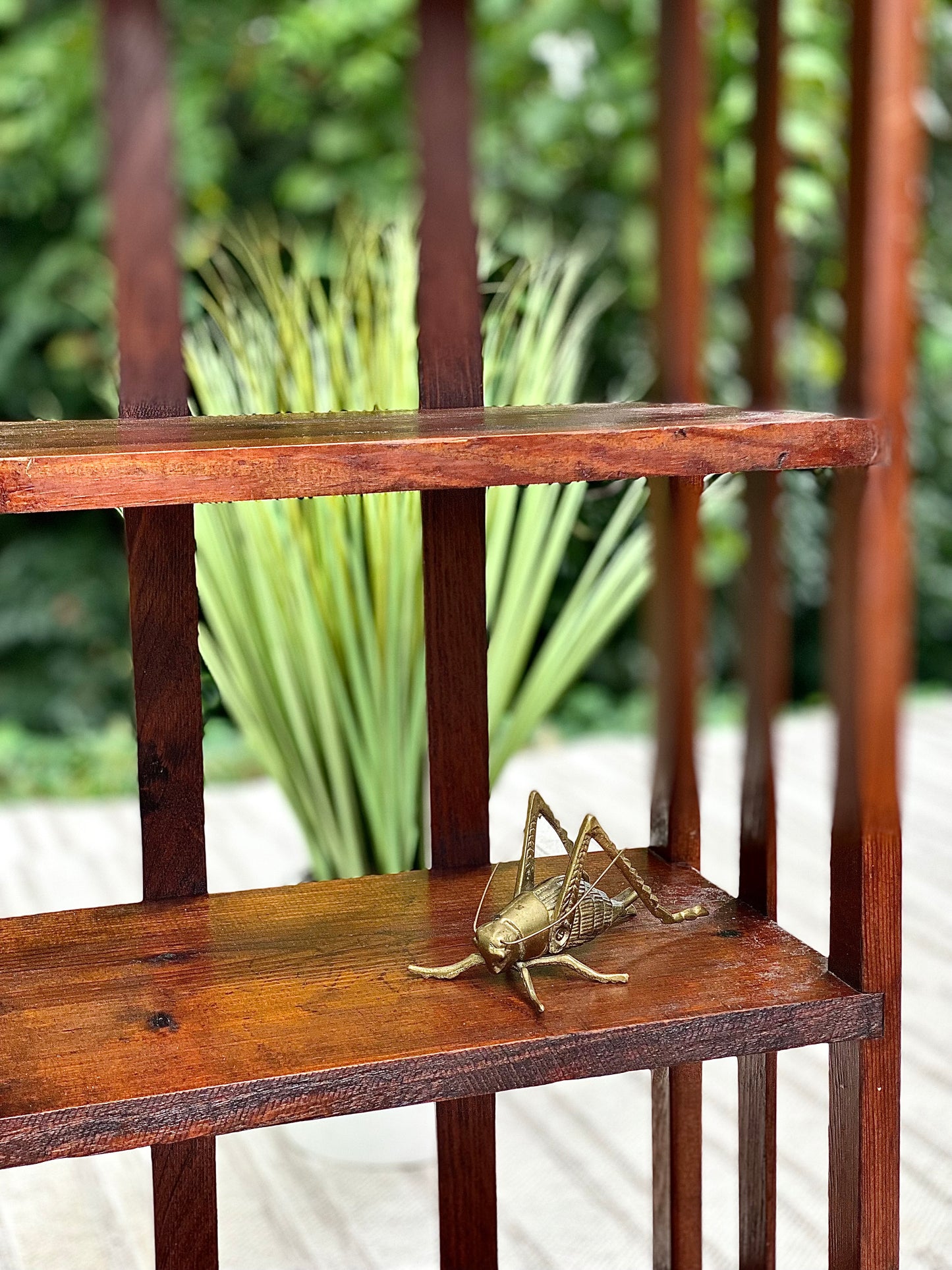Vintage Arts & Crafts Wooden Bookshelf