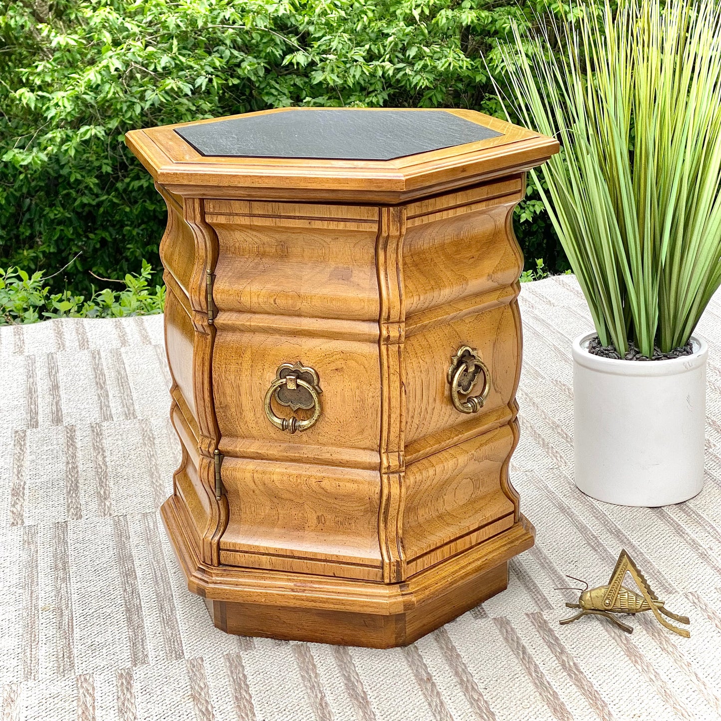Vintage Thomasville Hexagon Side Table