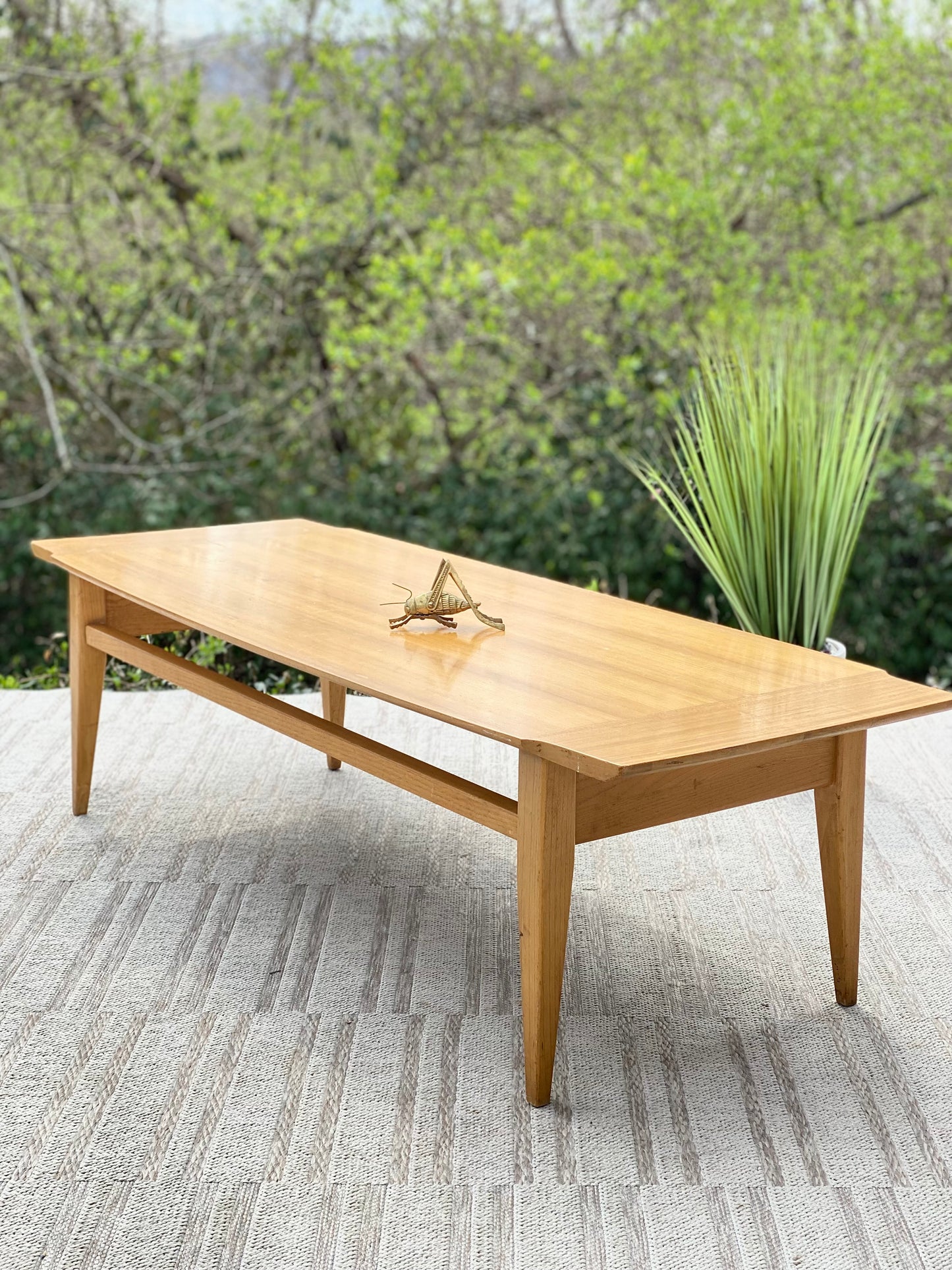 Vintage MCM Blonde Coffee Table