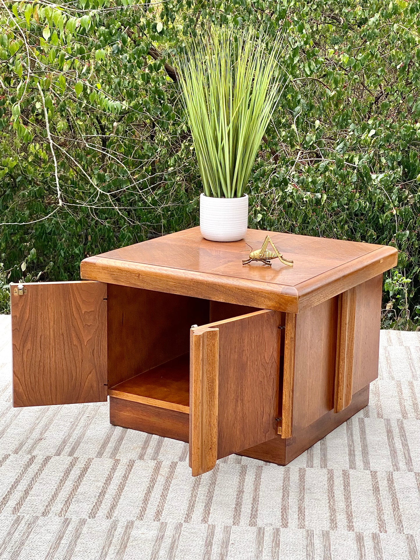 Vintage MCM Cube Side Table