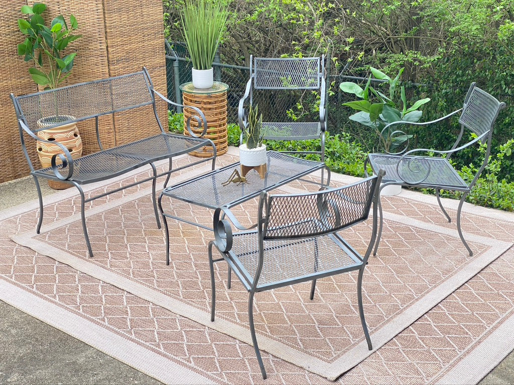 6 Piece Metal Outdoor Patio Set