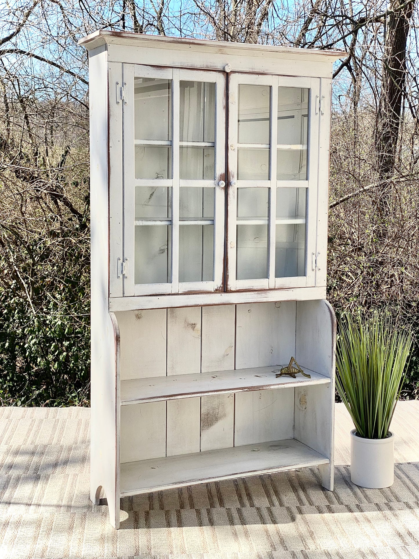 Farmhouse Painted Cabinet Hutch