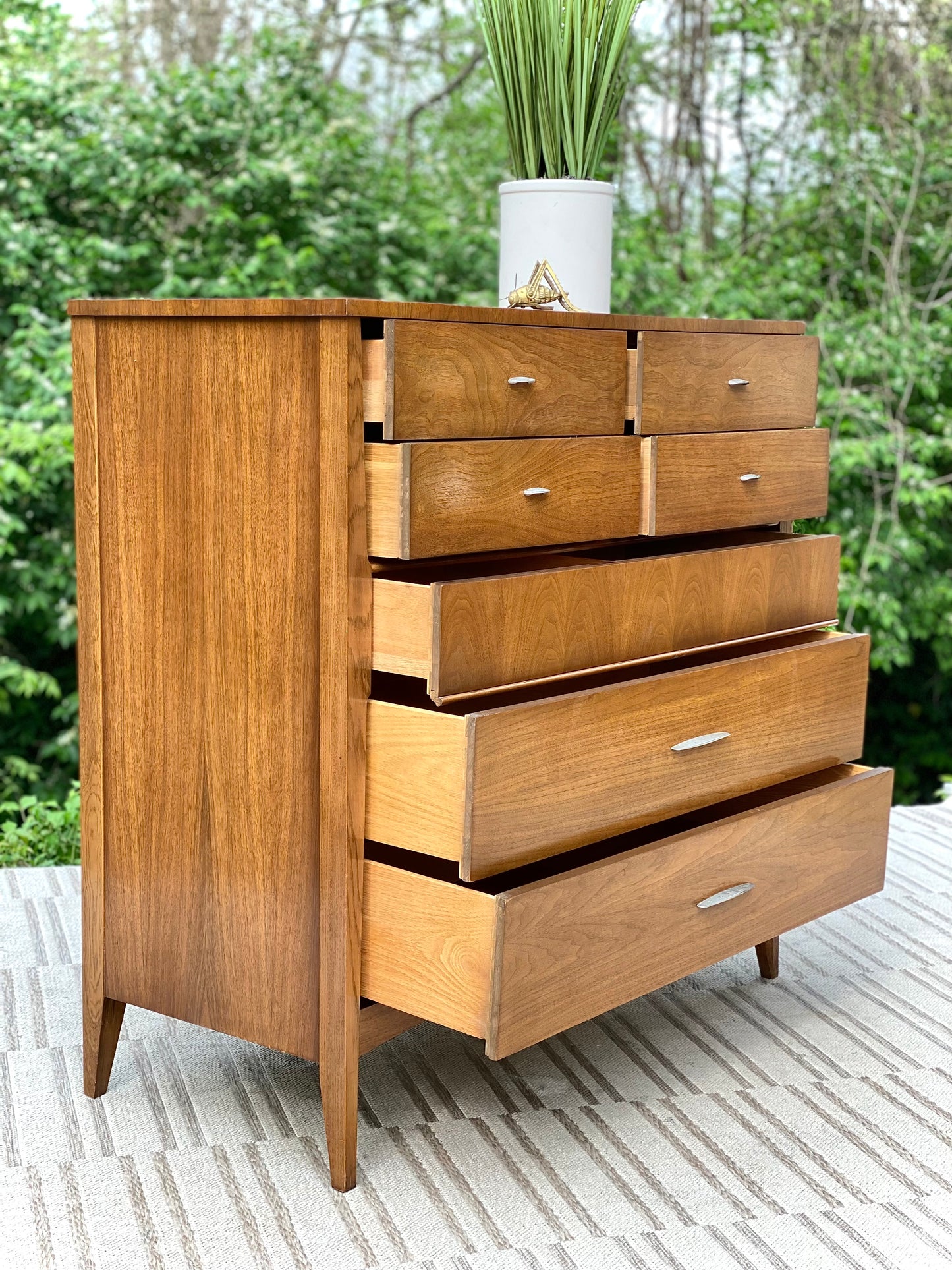 Vintage MCM Dixie Highboy Dresser