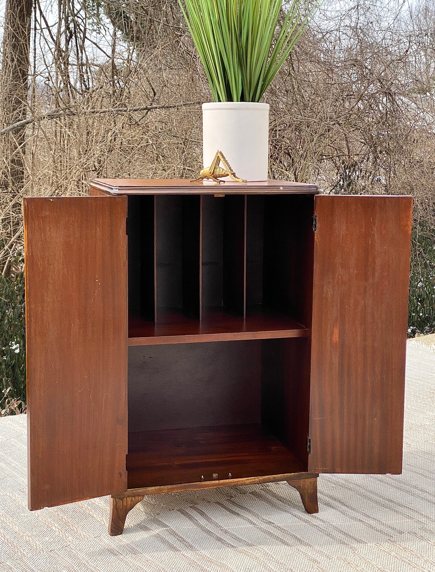Vintage Wooden Music Accent Cabinet