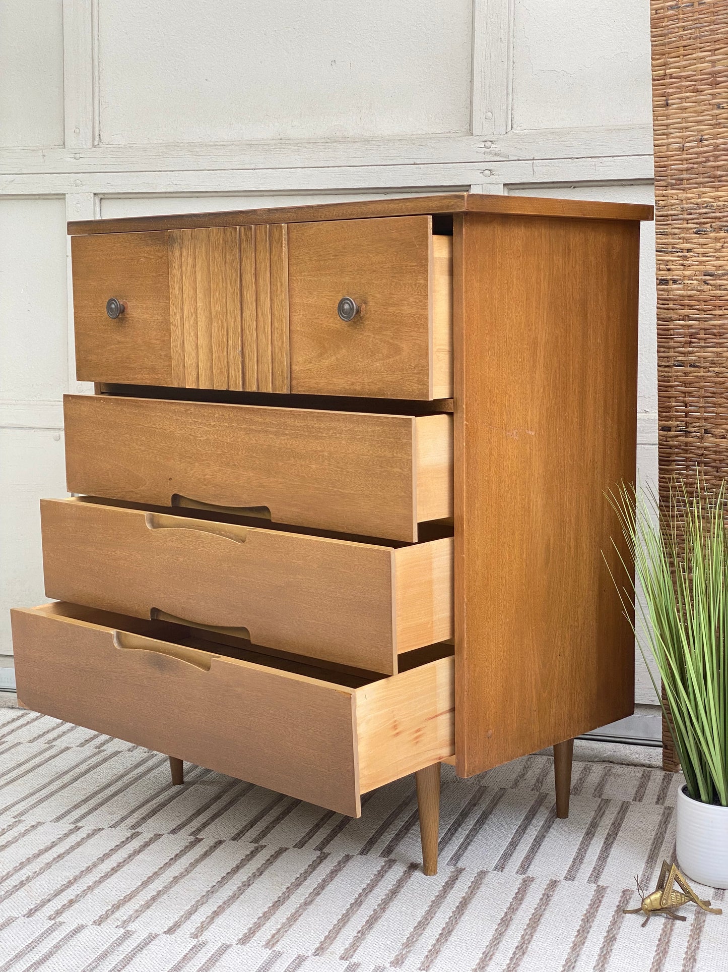 Vintage MCM 4 Drawer Dresser