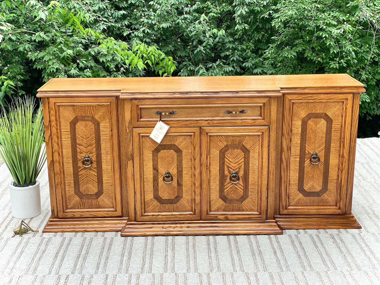 Arcese Brothers Wooden Sideboard Credenza