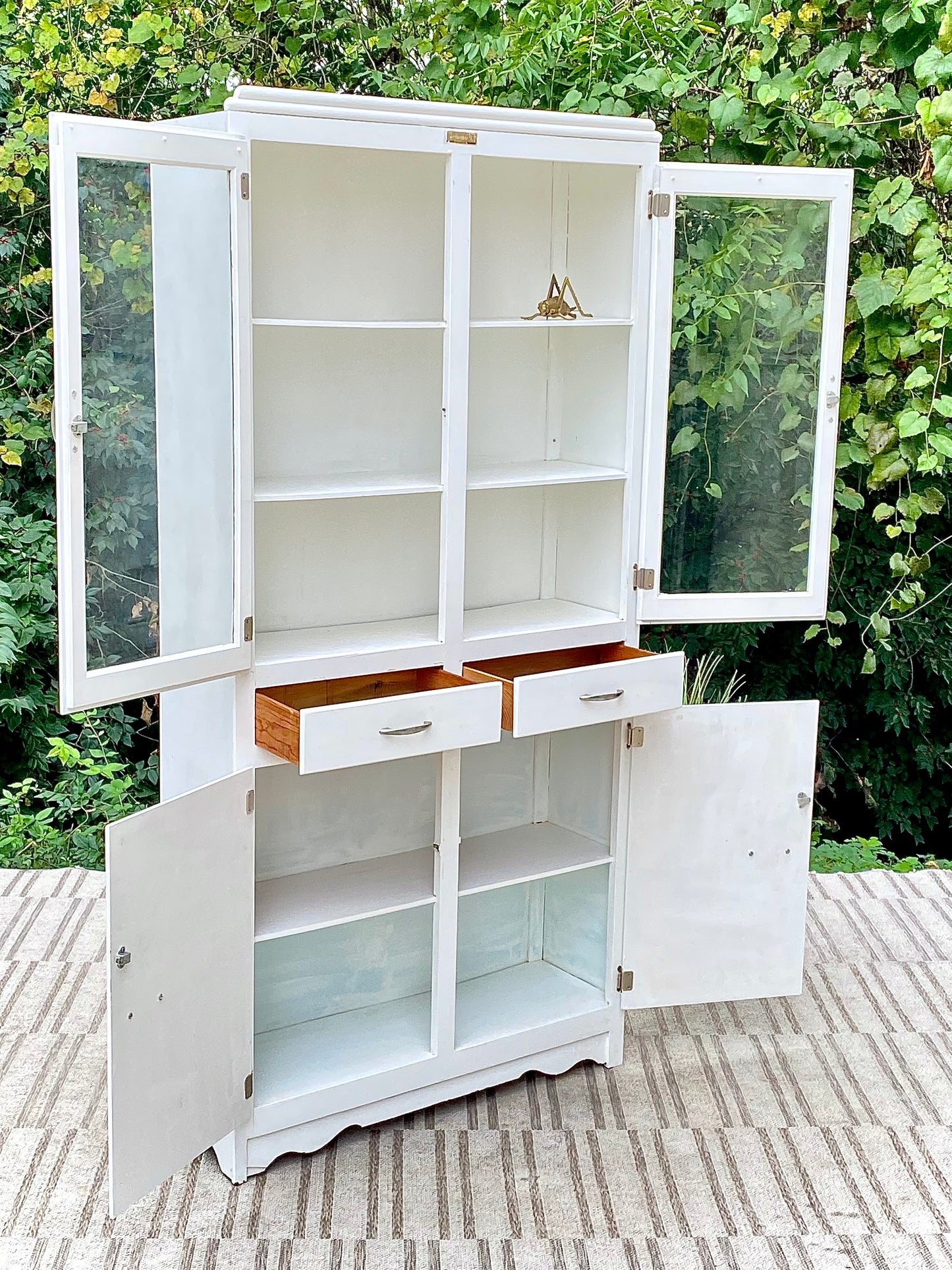 Vintage Scheirich White Storage Cabinet
