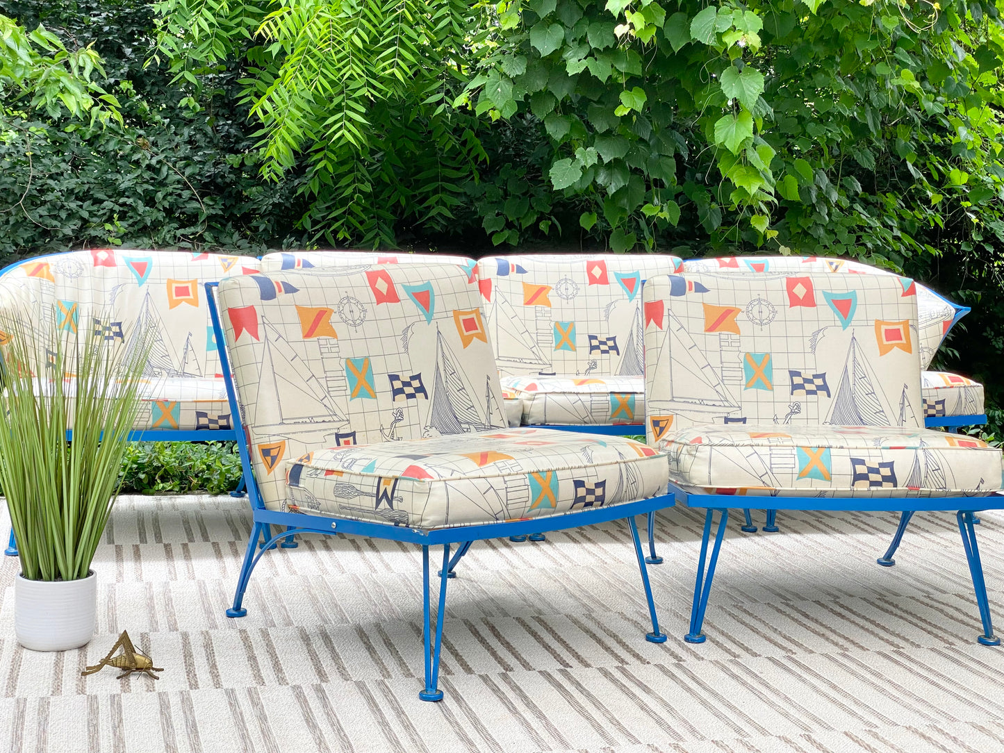 Vintage MCM Woodard Sectional