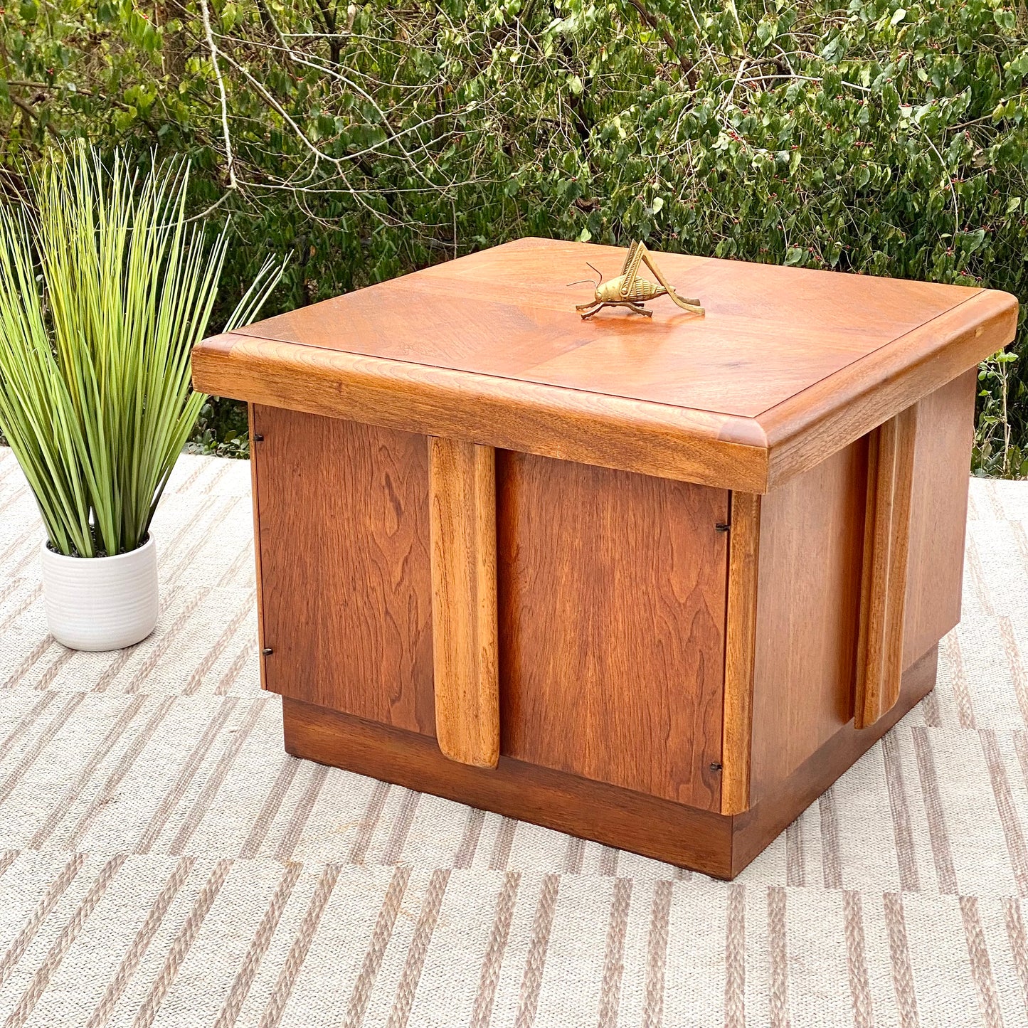 Vintage MCM Cube Side Table