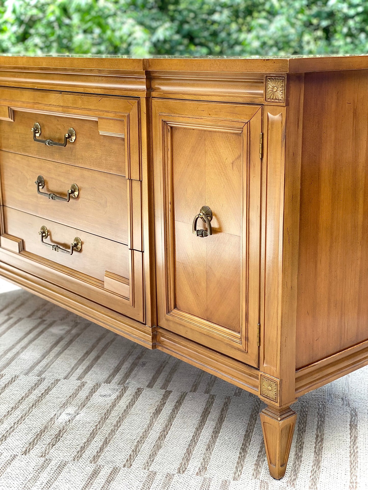 Vintage Thomasville Wooden Sideboard Credenza