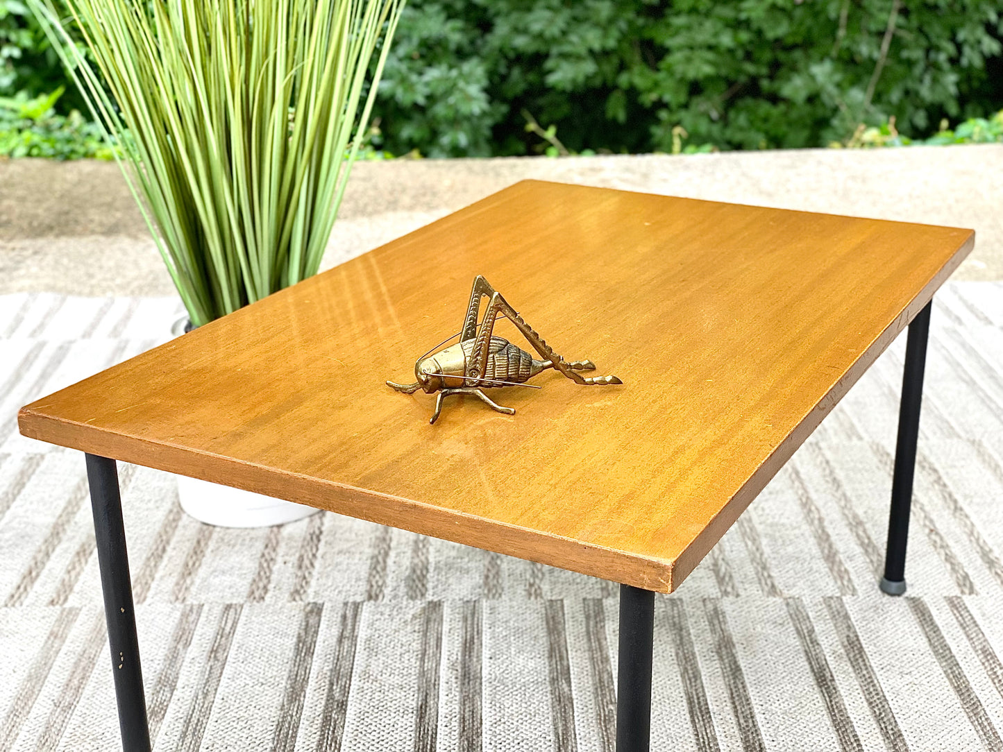 Vintage MCM Wooden Side Table