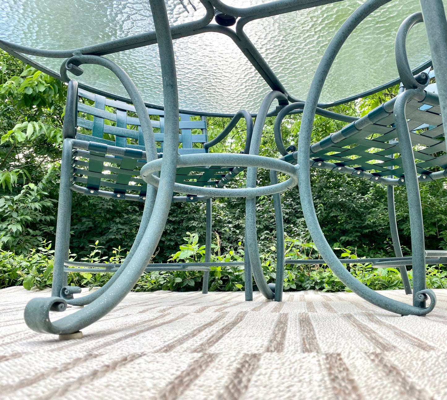 Vintage Green Outdoor Patio Brown Jordan 6 Piece Set