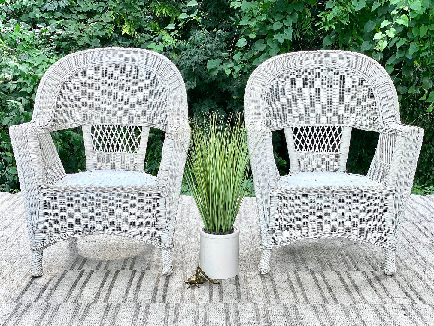 Vintage Pair of Wicker Chairs