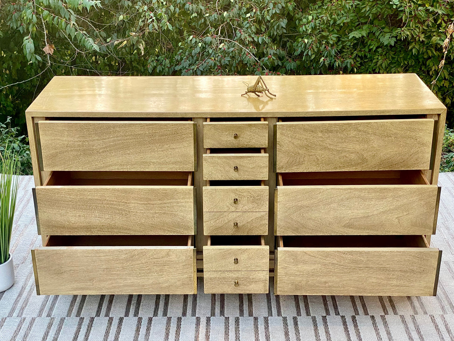 Vintage MCM 10 Drawer Dresser