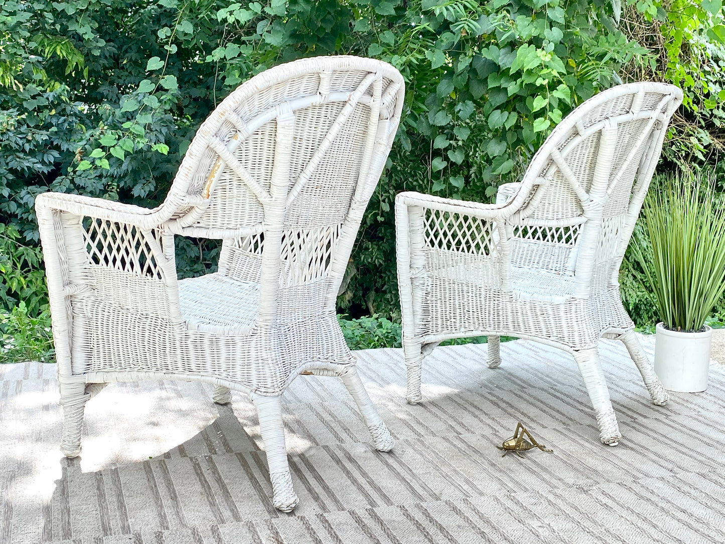 Vintage Pair of Wicker Chairs