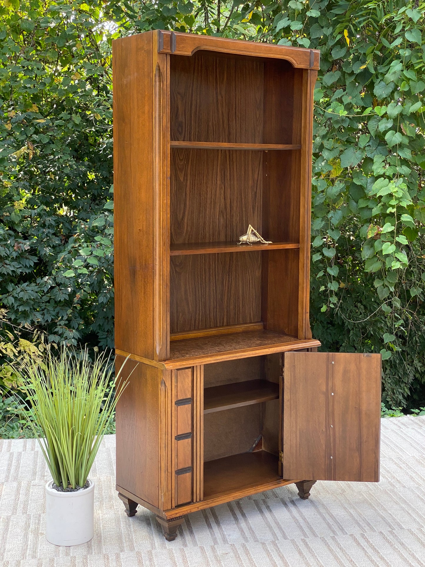 Vintage Mersman Bookshelf Wall Cabinet