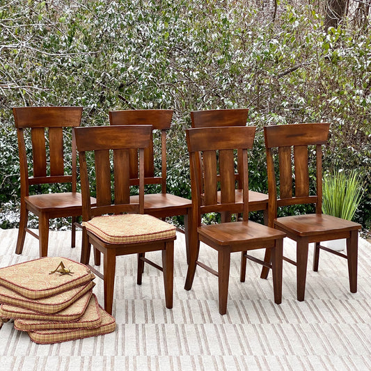 Set of 6 Modern Wooden Chairs