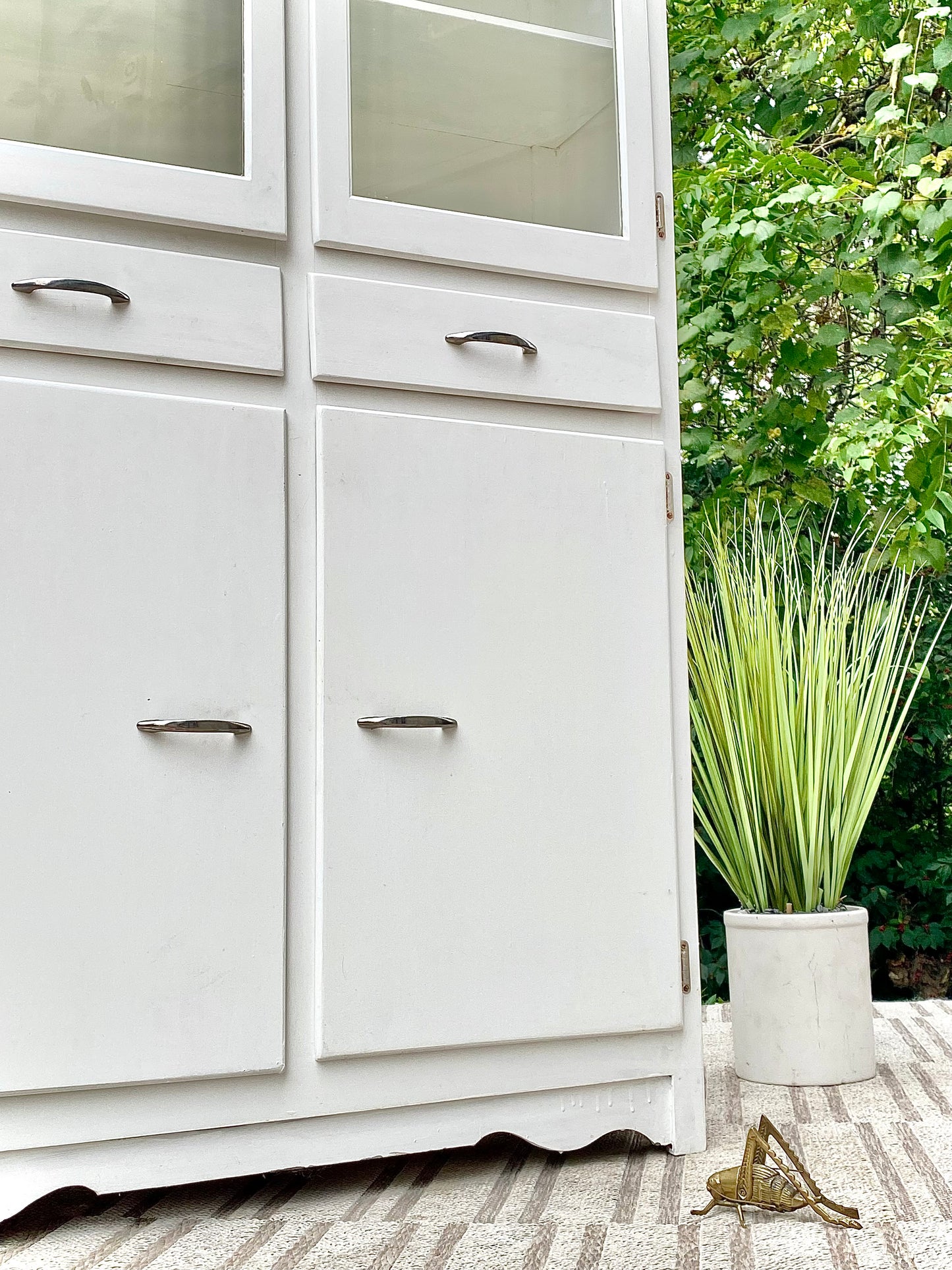 Vintage Scheirich White Storage Cabinet