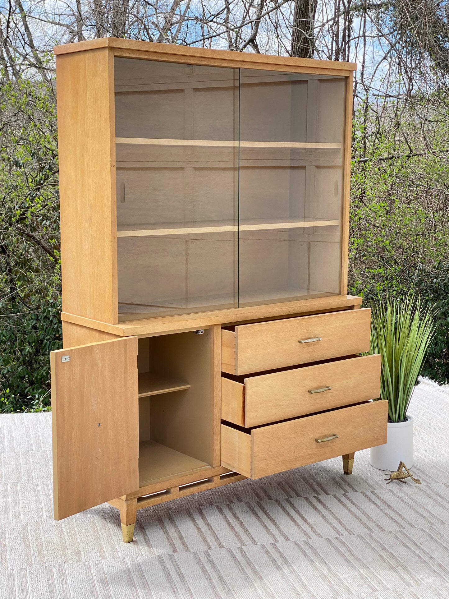 Vintage MCM Wooden Hutch