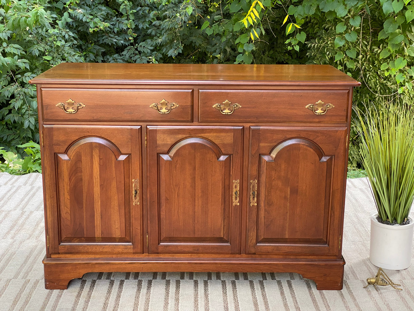Solid Cherry Ethan Allen Buffet Credenza