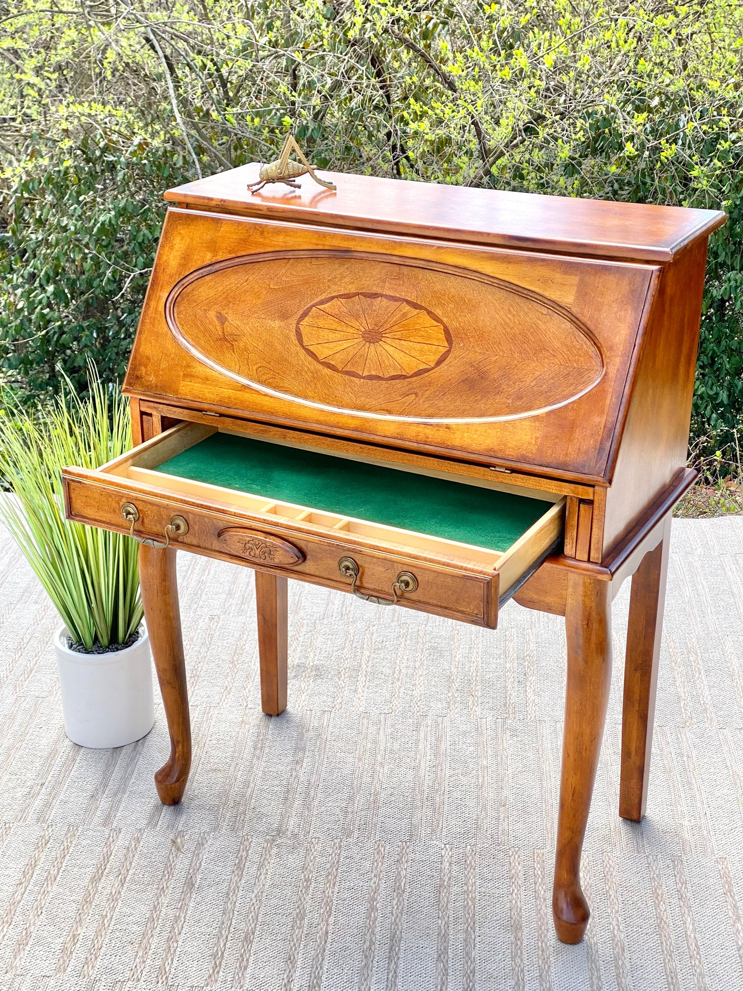 Vintage Wooden Secretary Desk