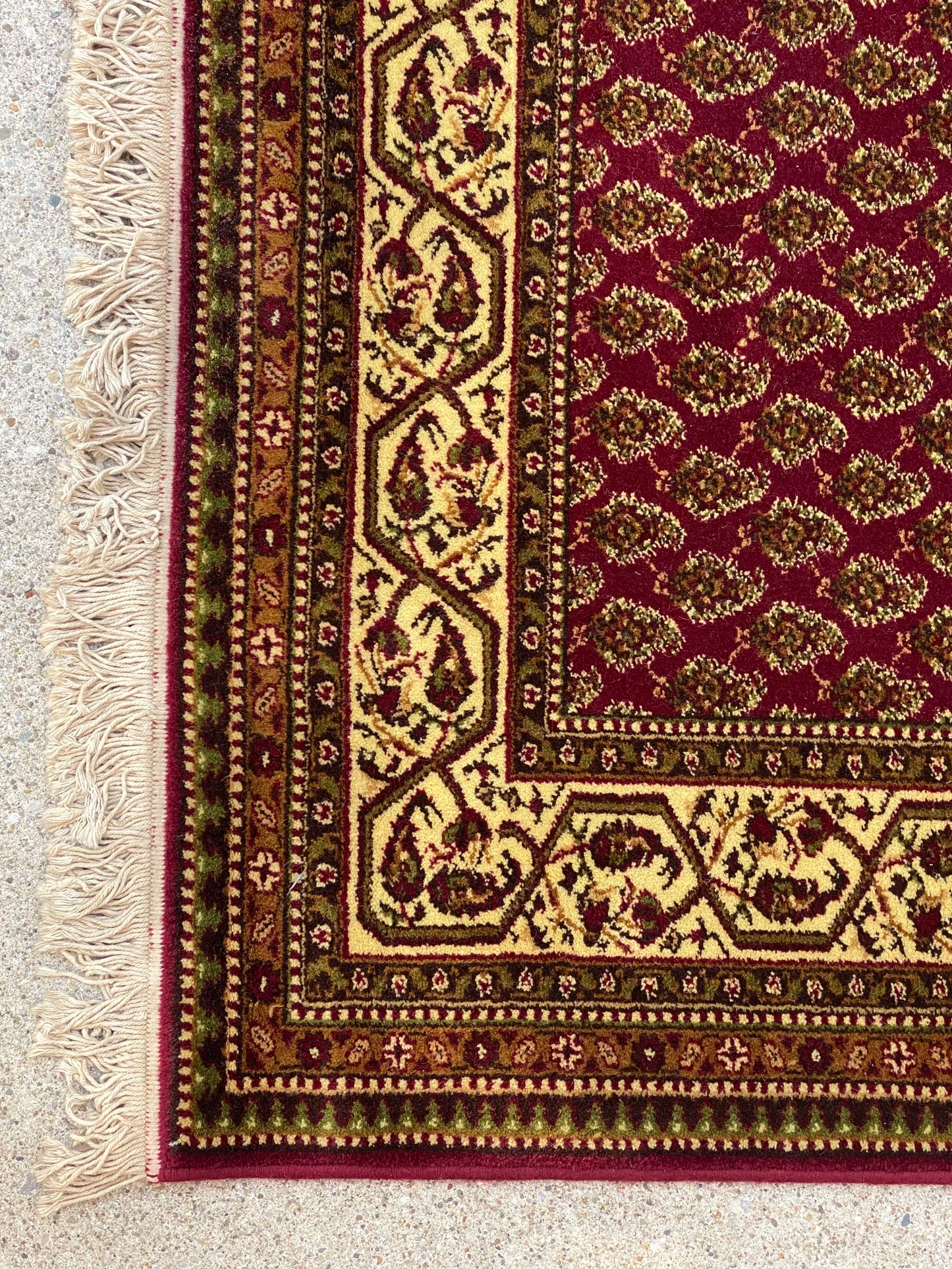 Vintage Franco Belge Area Rug 82β x 56β