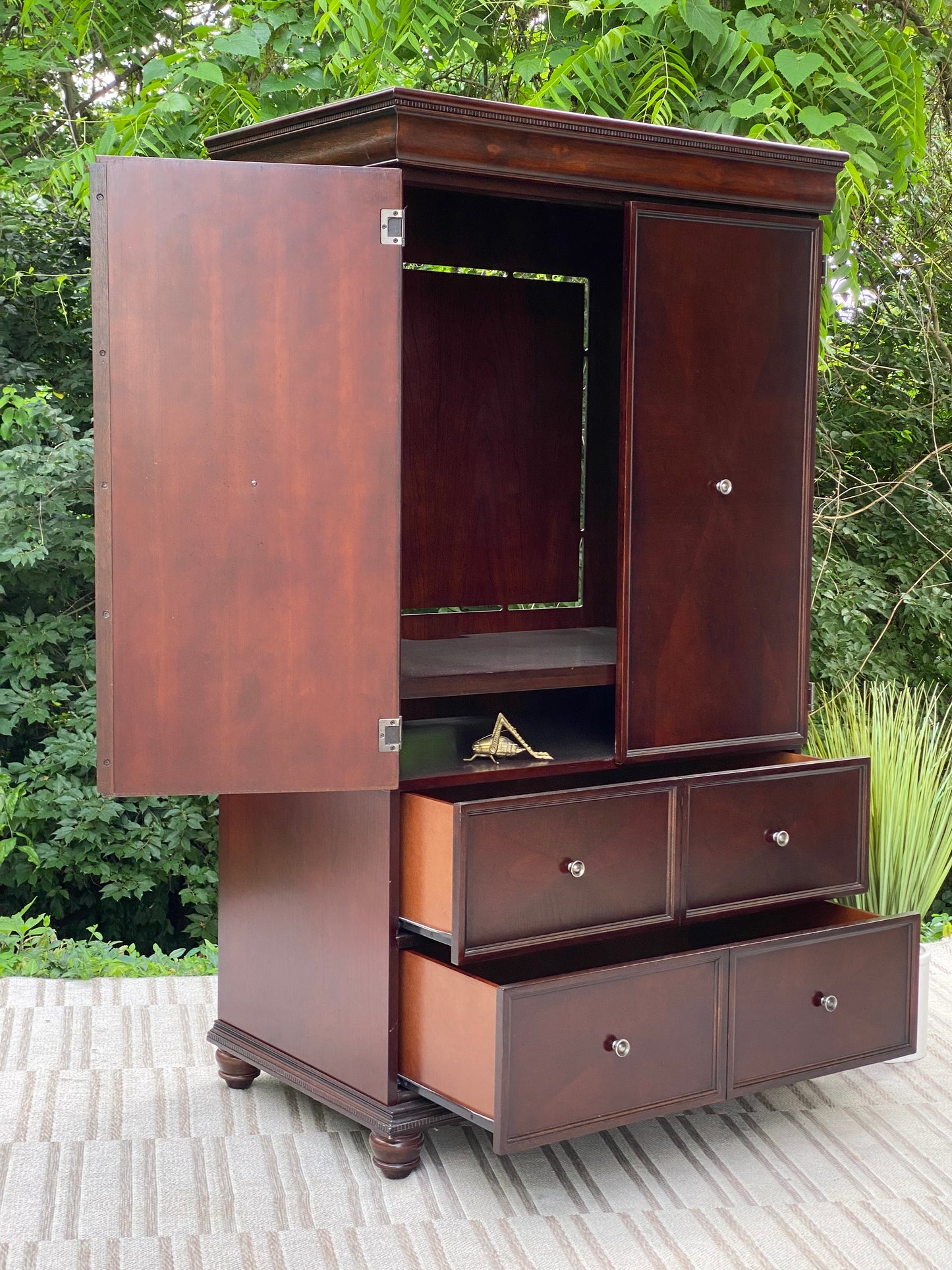 Nice Wooden Storage Armoire Cabinet