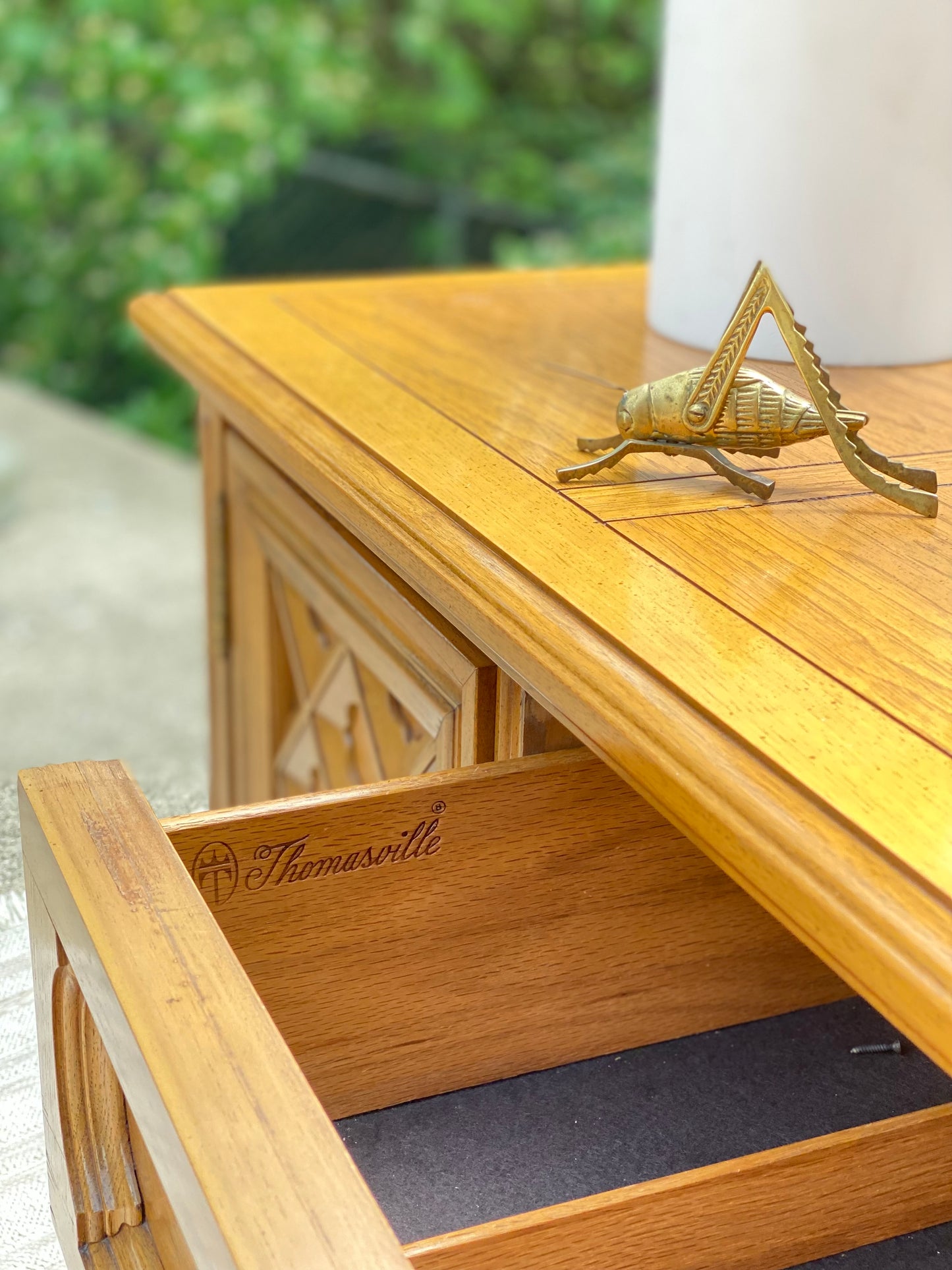 Vintage Wooden Thomasville Sideboard Credenza