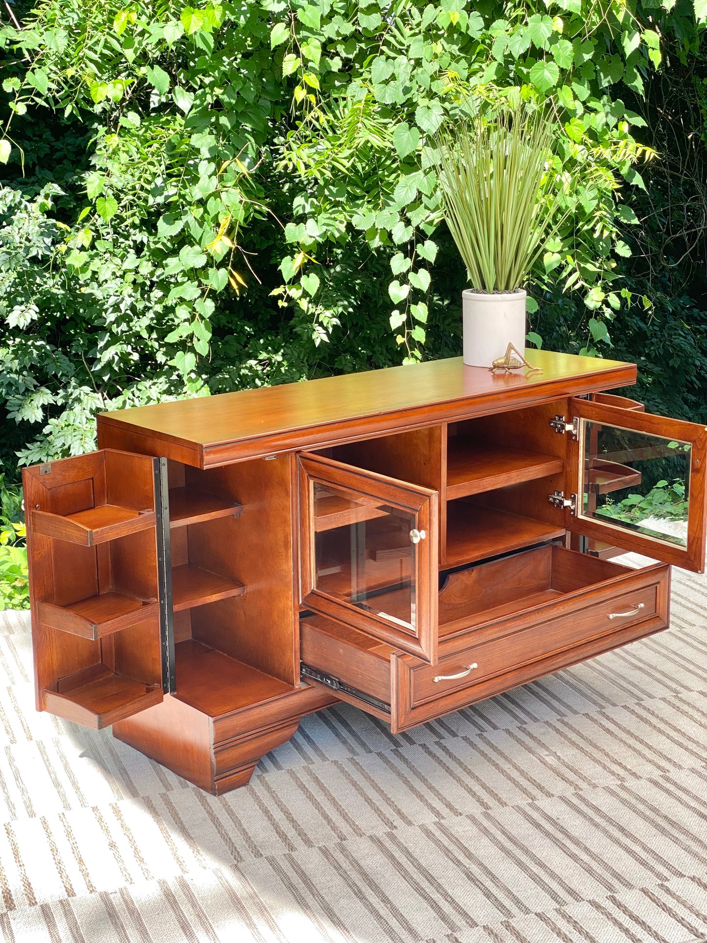 Casual Life Designs Wooden Entertainment Stand Credenza