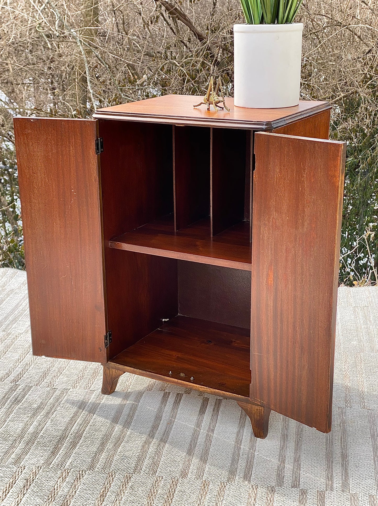 Vintage Wooden Music Accent Cabinet