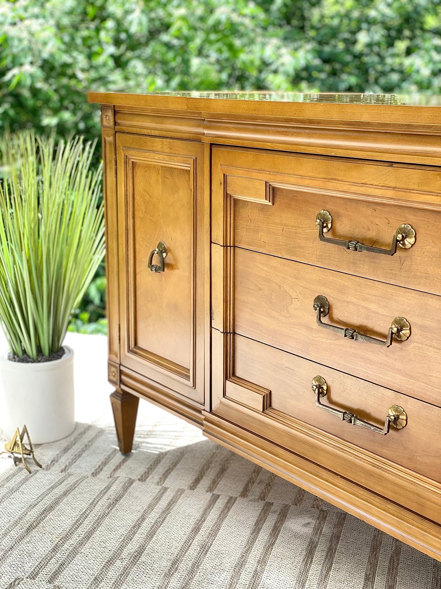 Vintage Thomasville Wooden Sideboard Credenza
