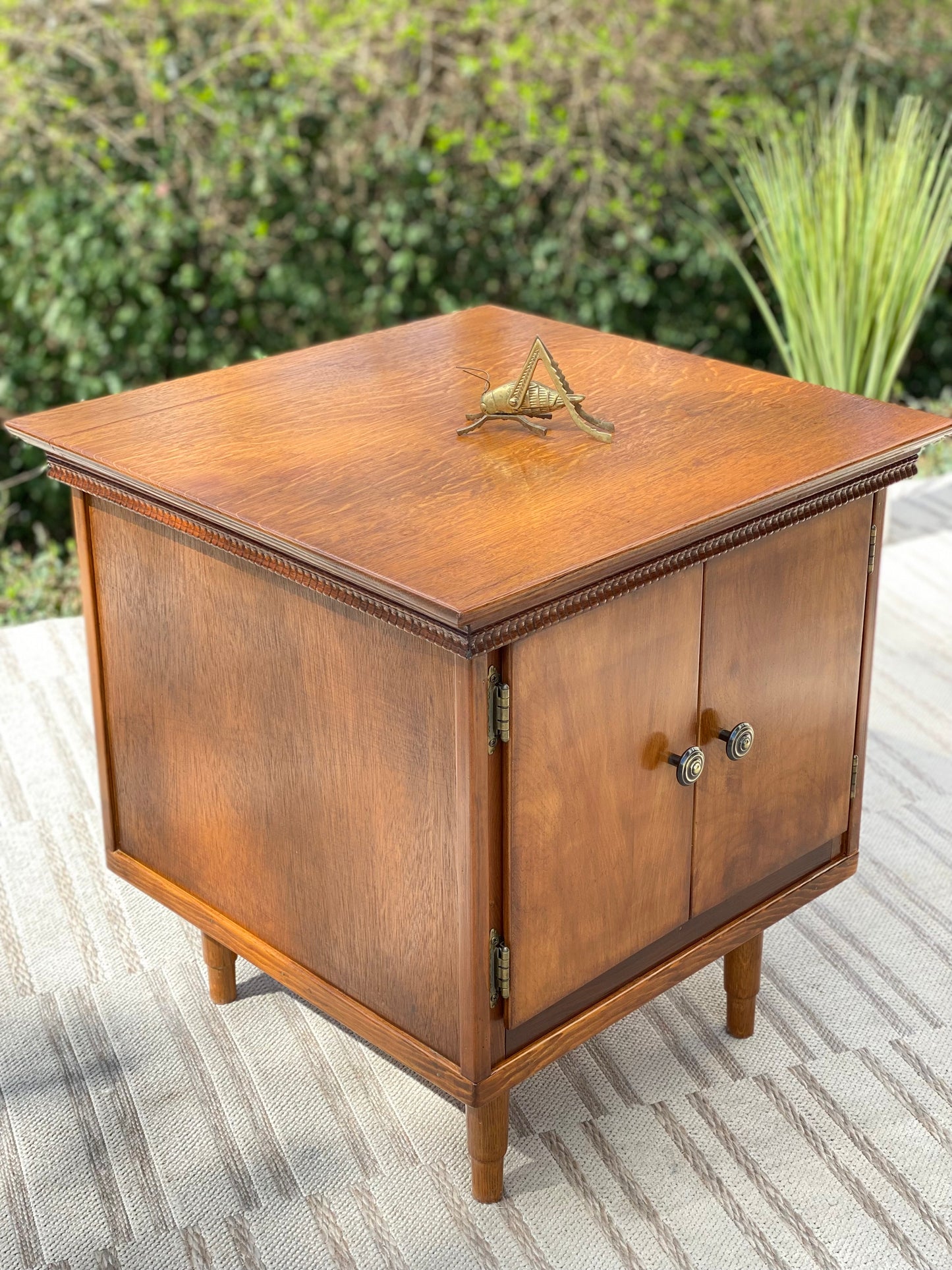 Vintage MCM Side Table Cabinet