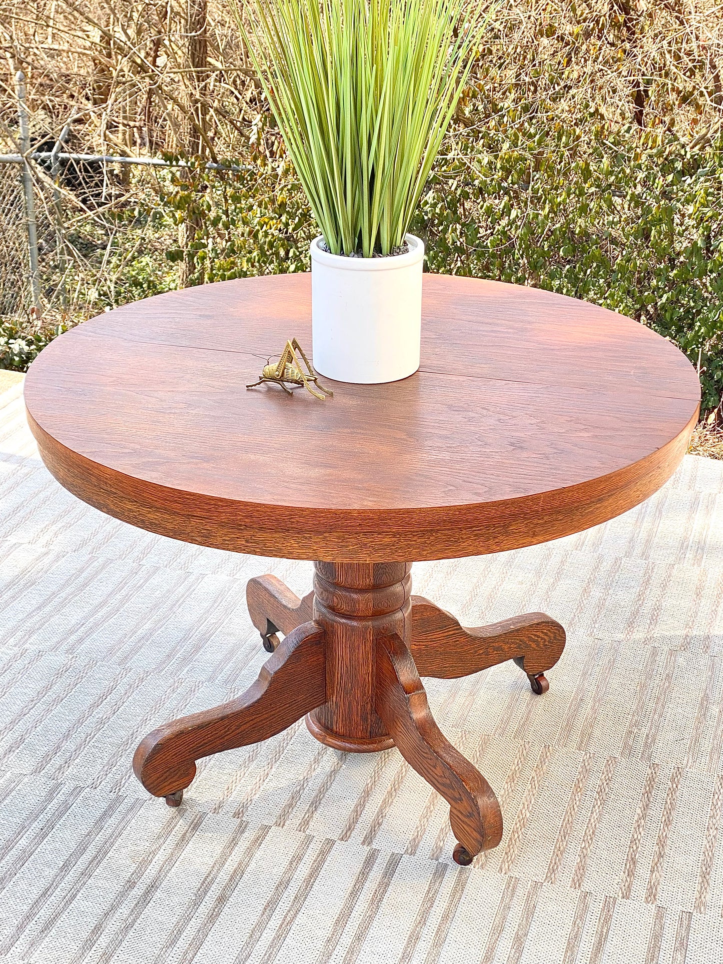 Vintage Wooden Round Table