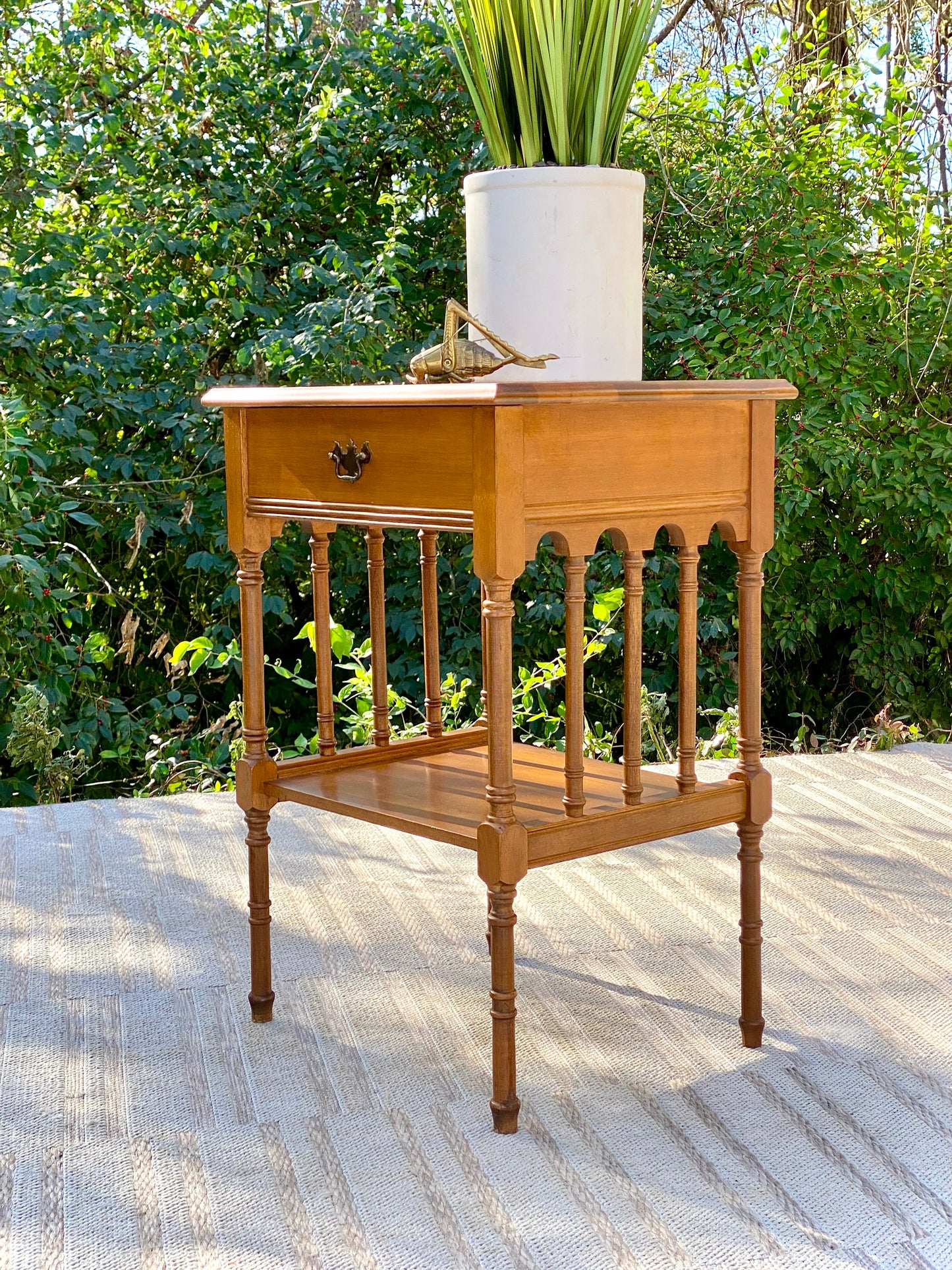 Vintage Wooden Maple Side Table