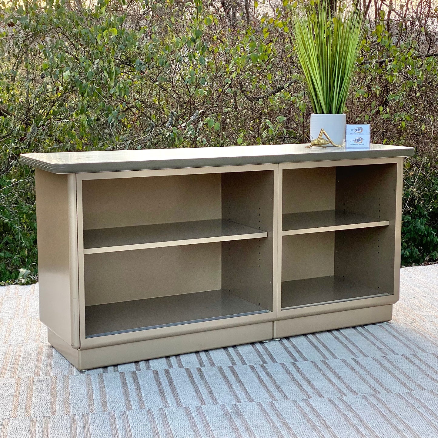 Vintage MCM Metal Bookshelf