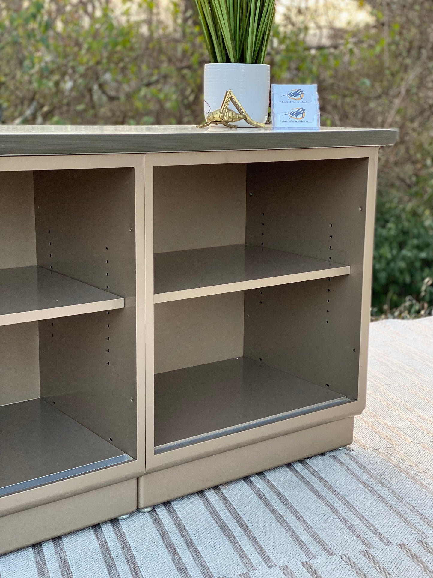 Vintage MCM Metal Bookshelf