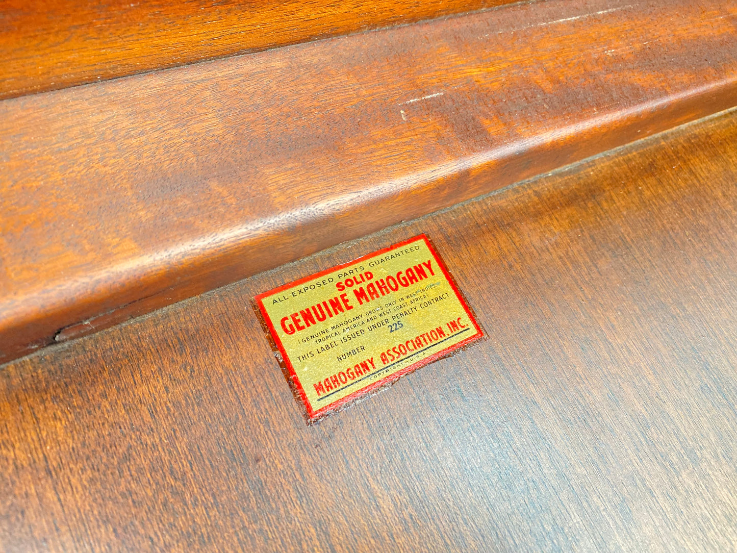 Vintage Georgetown Galleries Solid Mahogany Hutch