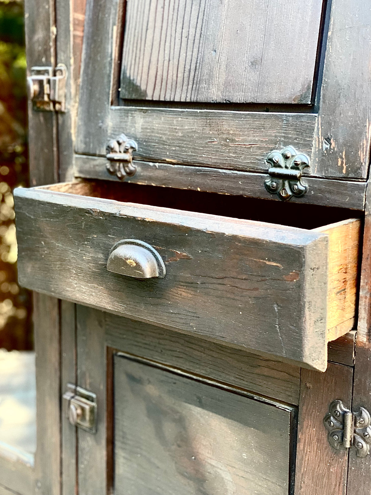 Vintage Wooden Display Cabinet