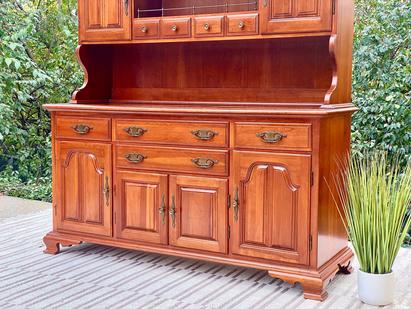 Vintage Taylor Jamestown Solid Cherry Hutch