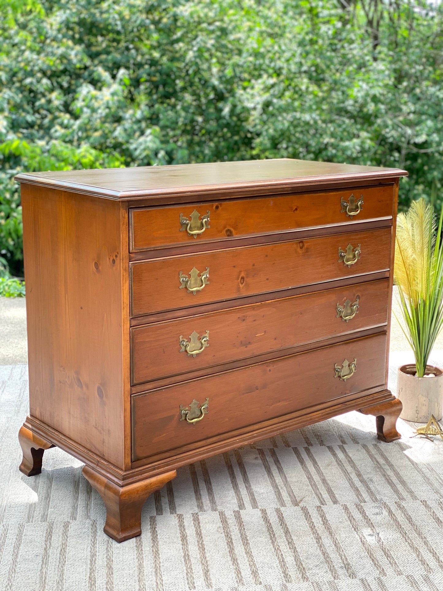 Vintage 4 Drawer Pine Dresser by Drexel