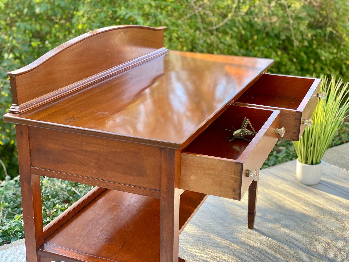 Gorgeous Vintage Cherry Hallway Table