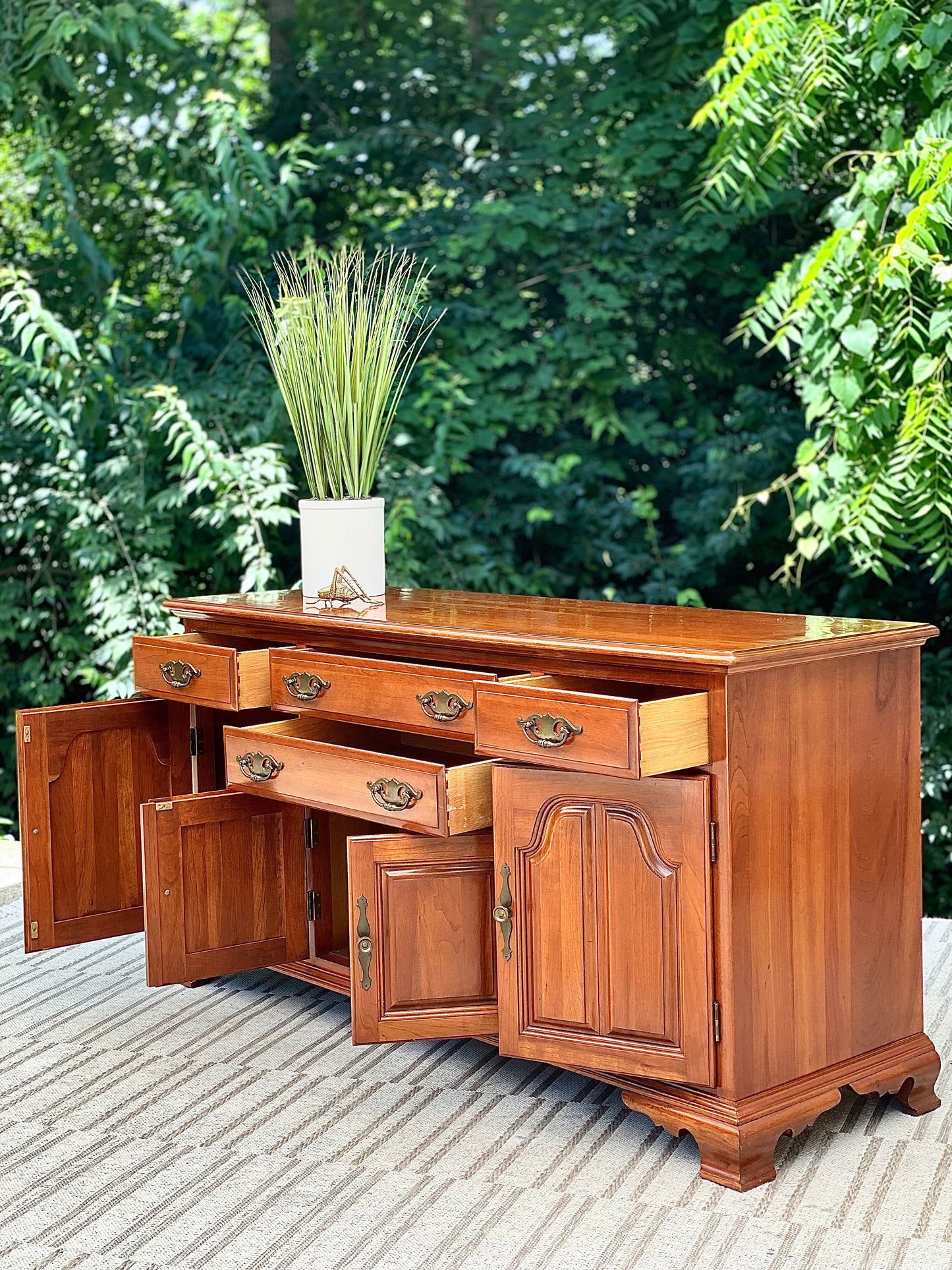 Vintage Taylor Jamestown Cherry Sideboard Buffet