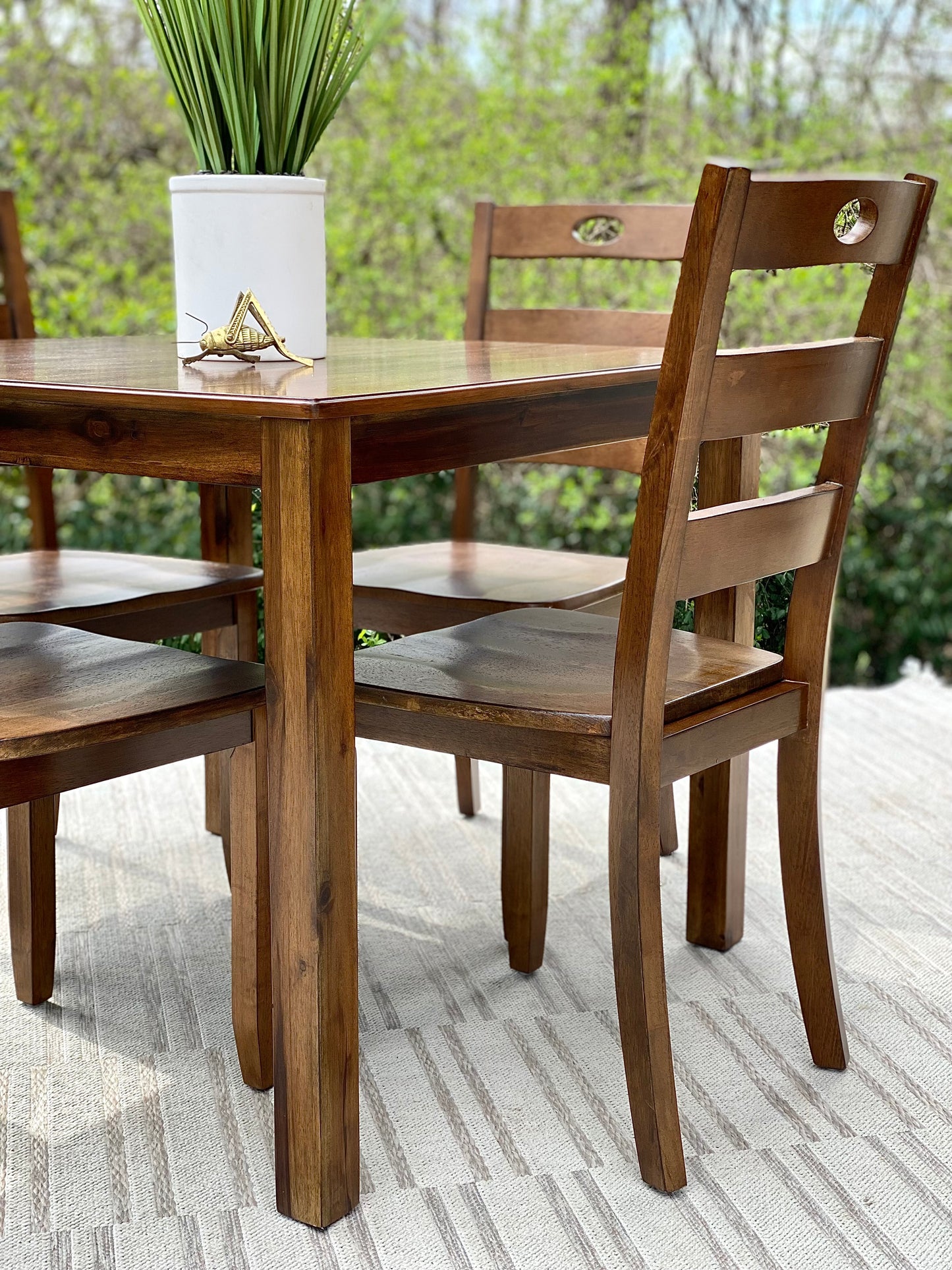 Nice Wooden Table & 4 Chair Set