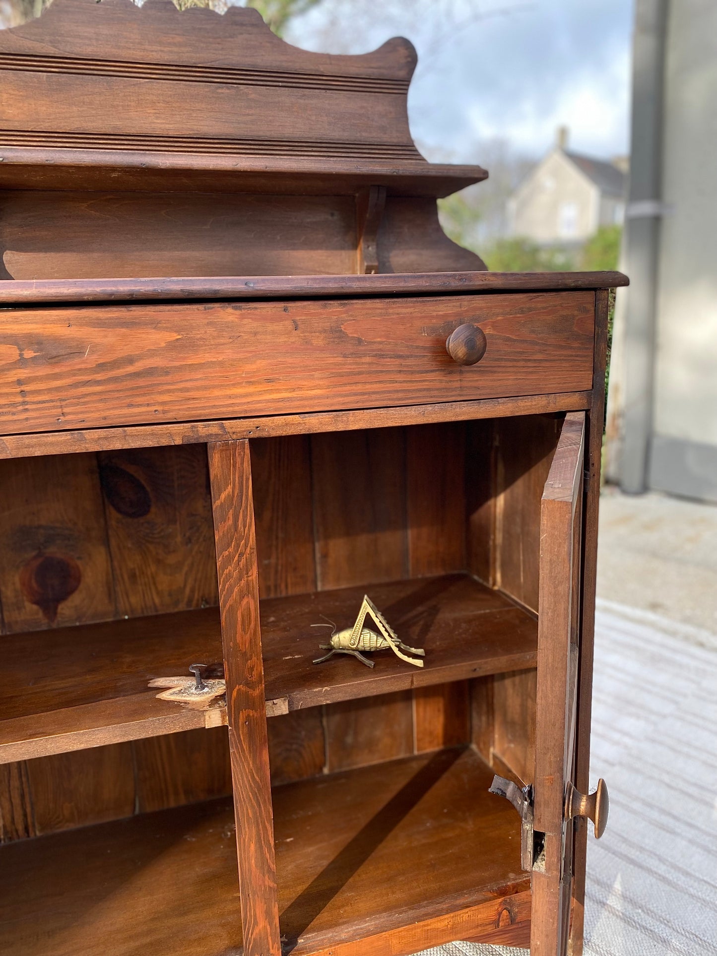 Vintage Wooden Pie Safe